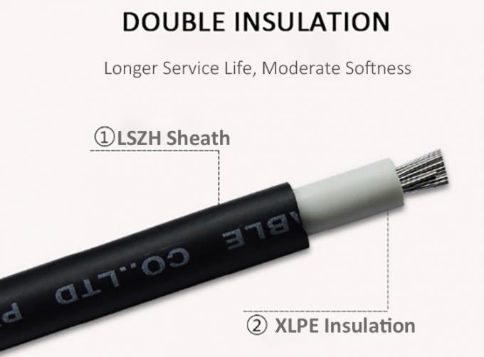 کابل های خورشیدی 4 میلی متری خورشیدی فتوولتائیک 6 میلی متری برای کابل های خورشیدی فتوولتائیک خودرو ولتاژ پایین و متوسط 1