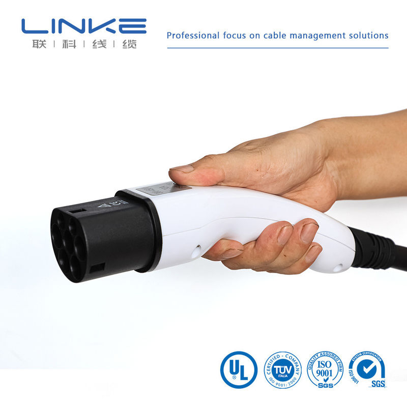 کابل شارژ خودروی برقی 32 آمپر 7 کیلووات 16 آمپر با روکش TPE و طول قابل تنظیم