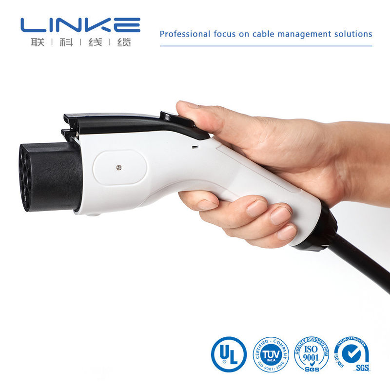 کابل شارژ خودروی برقی 32 آمپر 7 کیلووات 16 آمپر با روکش TPE و طول قابل تنظیم