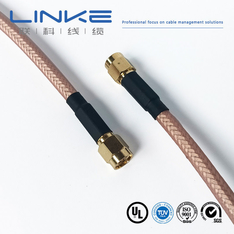 Wurth Elektronik RG142 کابل هم محوری 50 Ω، 4.95mm OD SMA مرد به SMA مرد سفید کابل خودرو انرژی جدید