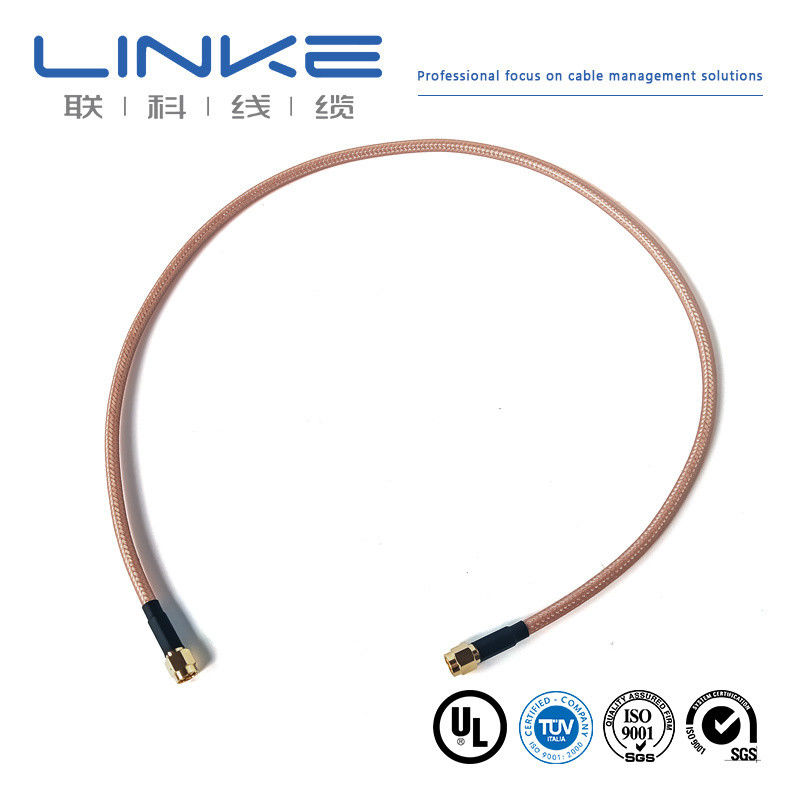 Wurth Elektronik RG142 کابل هم محوری 50 Ω، 4.95mm OD SMA مرد به SMA مرد سفید کابل خودرو انرژی جدید