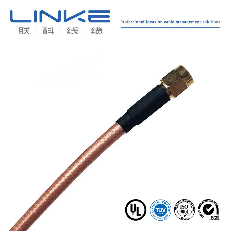 Wurth Elektronik RG142 کابل هم محوری 50 Ω، 4.95mm OD SMA مرد به SMA مرد سفید کابل خودرو انرژی جدید