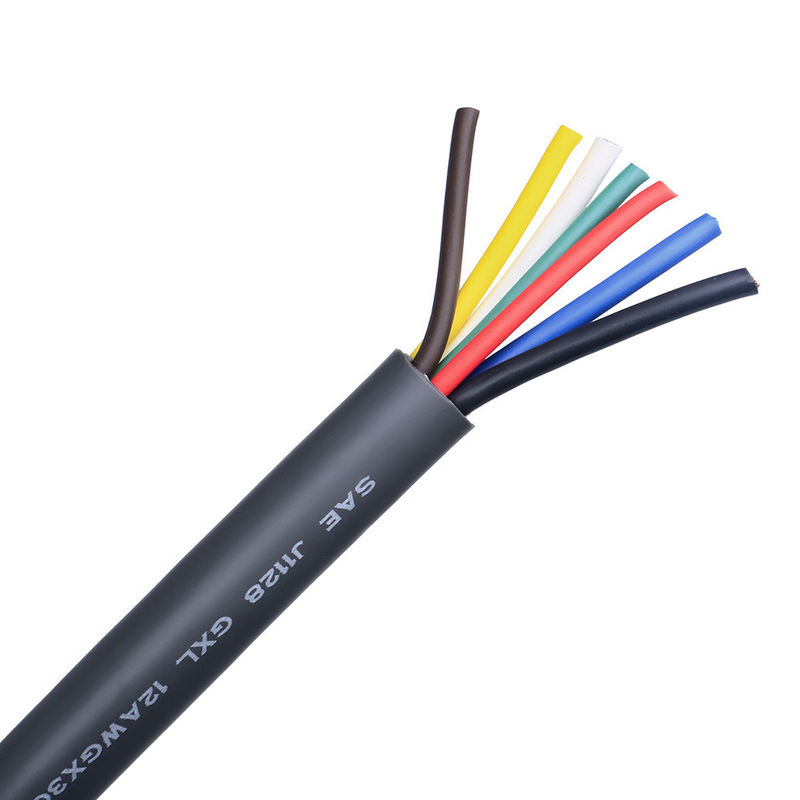 هادی مس نرم بودن بالا ولتاژ پایین سیم خودرو PVC عایق کابل قوطی انعطاف پذیر سیم
