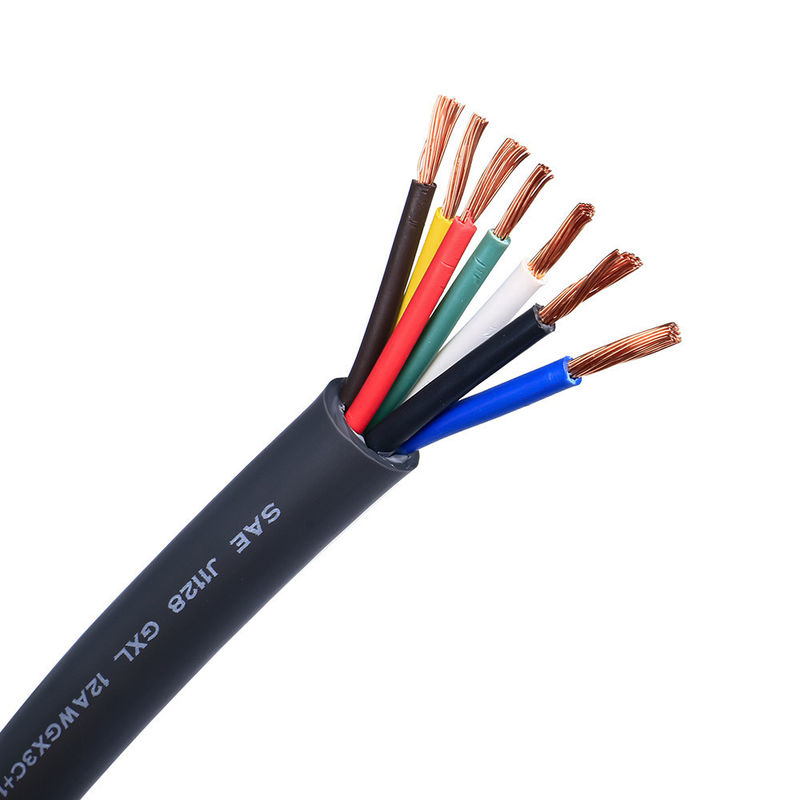 هادی مس نرم بودن بالا ولتاژ پایین سیم خودرو PVC عایق کابل قوطی انعطاف پذیر سیم