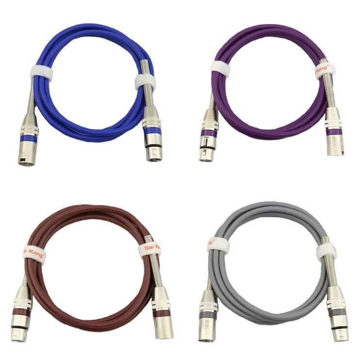 کابل XLR با طول قابل تنظیم، کیفیت صدای بالا و سیم مسی لخت برای صدای حرفه‌ای