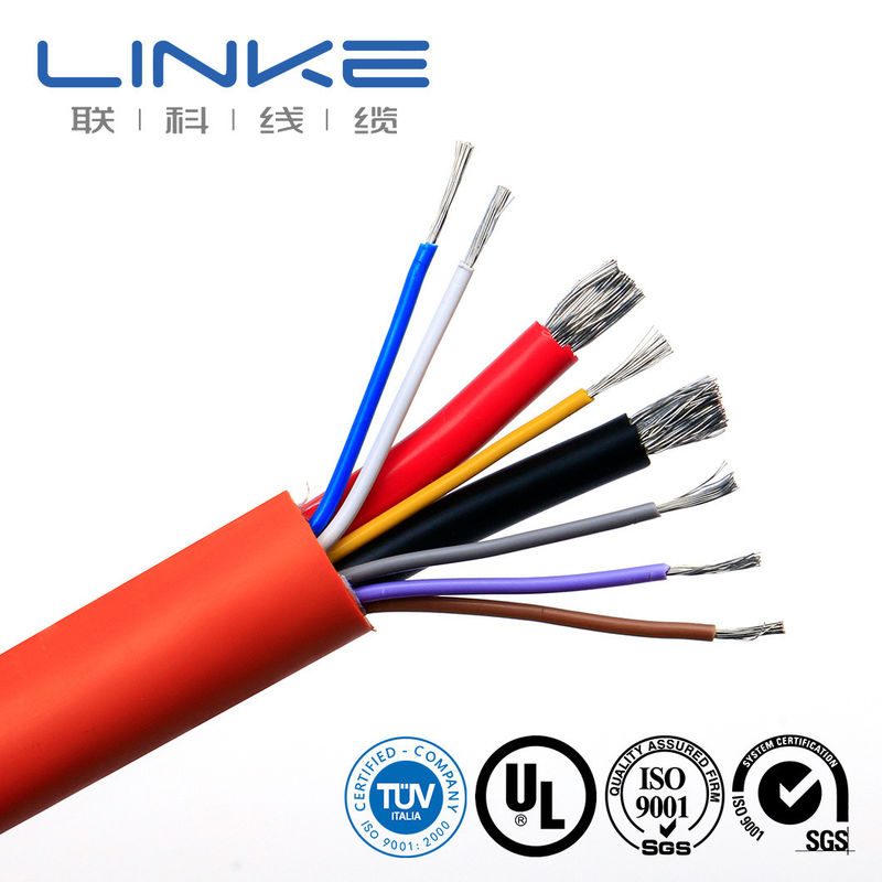 10-30AWG PVC درجه حرارت بالا عایق UL1015 کابل لوازم برای تانک / کانن تانک رسانا