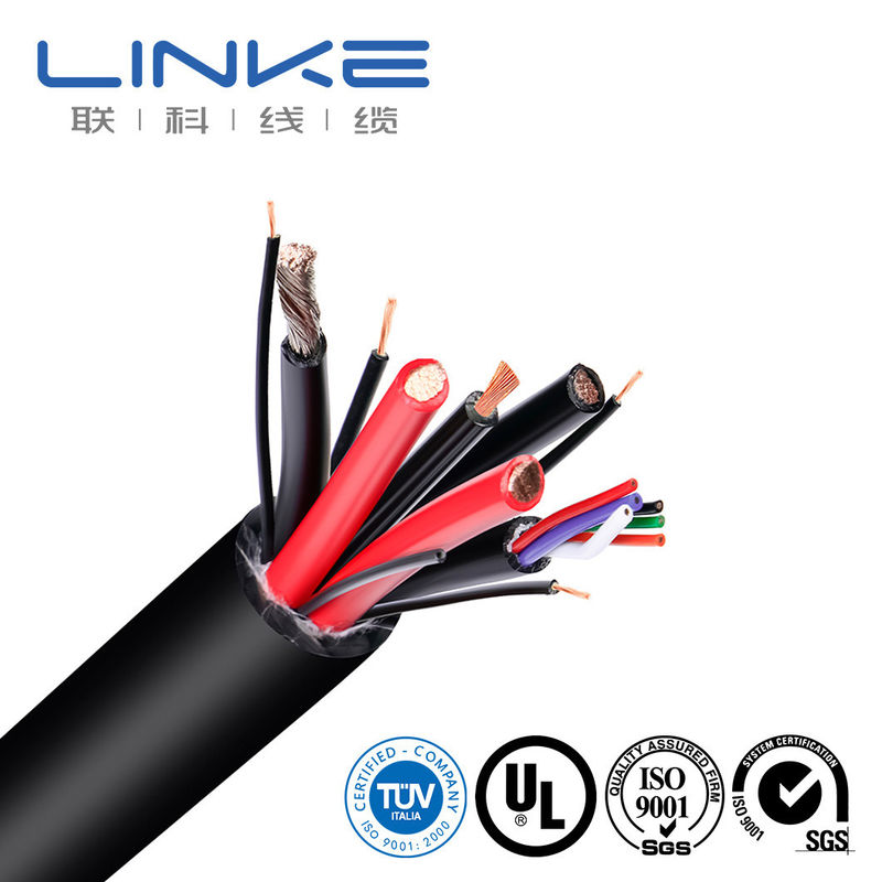 10-30AWG PVC درجه حرارت بالا عایق UL1015 کابل لوازم برای تانک / کانن تانک رسانا