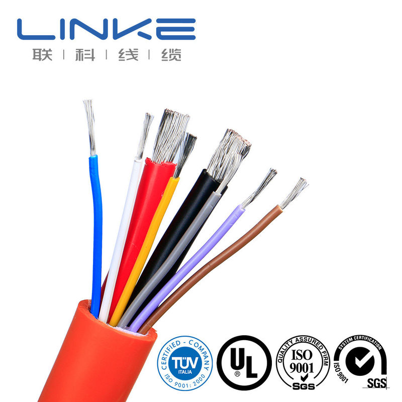 10-30AWG PVC درجه حرارت بالا عایق UL1015 کابل لوازم برای تانک / کانن تانک رسانا