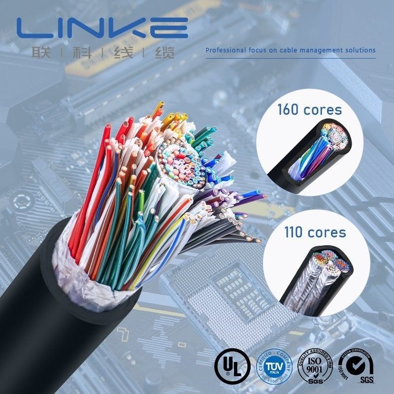 UL2464 22AWG *110c کابل چند هسته ای برای تجهیزات الکترونیکی در مواد پوشش PVC انعطاف پذیر تجهیزات ژاکت PVC سیم کشی داخلی
