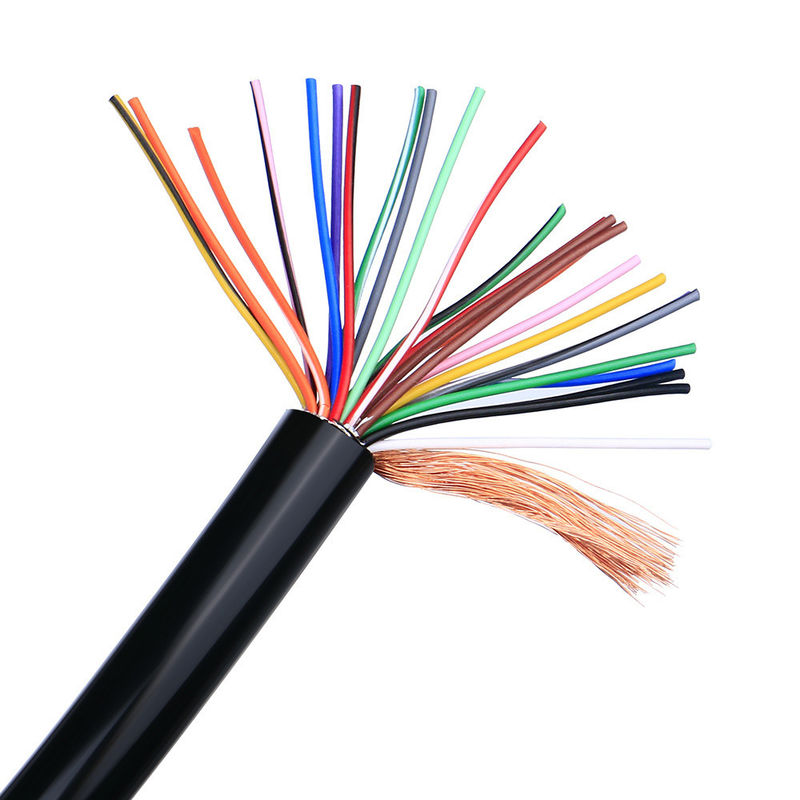 کابل برق تک هسته ای صنعتی انعطاف پذیر بدون سیم مس با عایق PVC