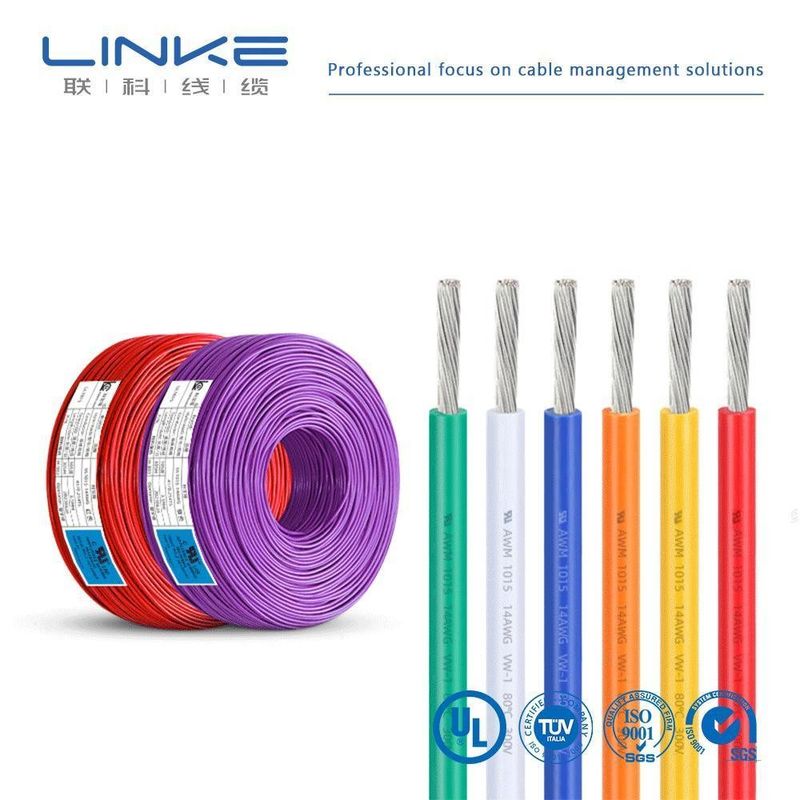 1-30AWG پنبه مس PVC ژاکت UL1015 XLPE کنترل کابل برای کنترل طولانی مدت