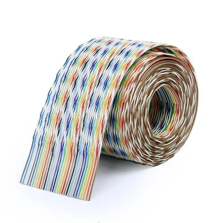 50 پین کابل نوار انعطاف پذیر صاف با مواد پوشش PVC و سیم گرد 18.000kg بسته وزن ناخالص
