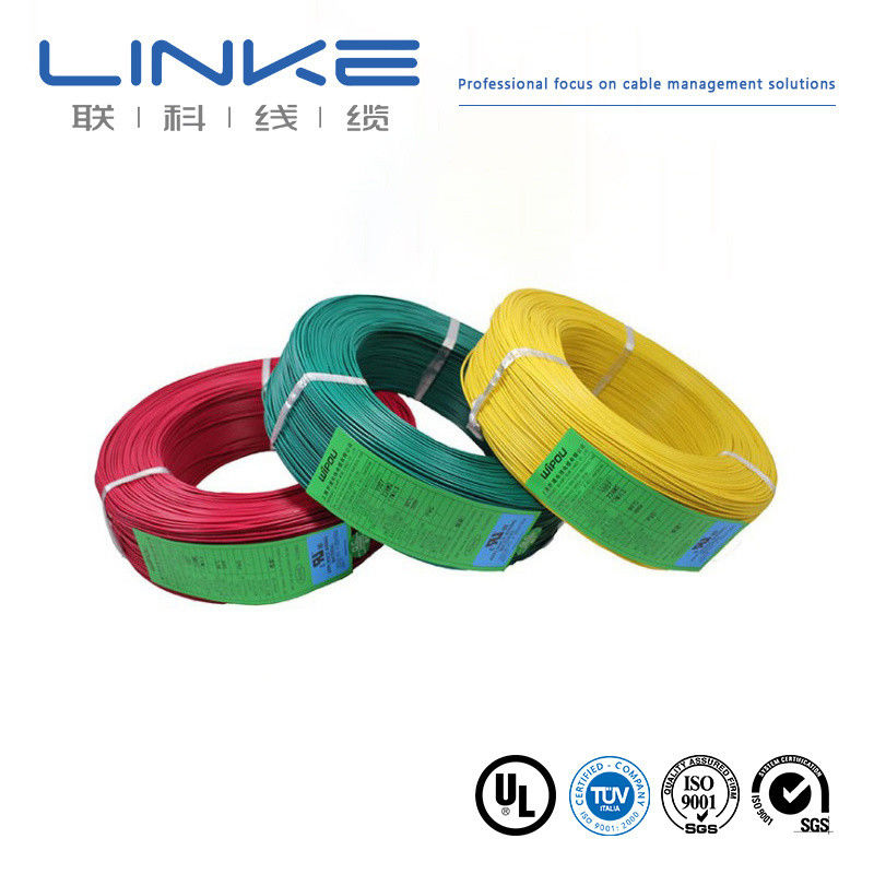 سیم عایق‌دار PVC مقاوم در برابر حرارت UL1007، کابل مسی قلع‌اندود 16-28 AWG با محدوده دمایی وسیع