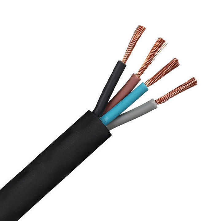 کابل الکتریکی انعطاف پذیر 0.5mm2 زیرزمینی پوشانده با لاستیک PVC برای عملکرد صاف