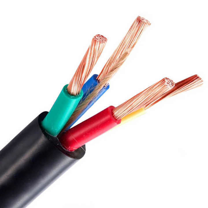 کابل الکتریکی انعطاف پذیر 0.5mm2 زیرزمینی پوشانده با لاستیک PVC برای عملکرد صاف