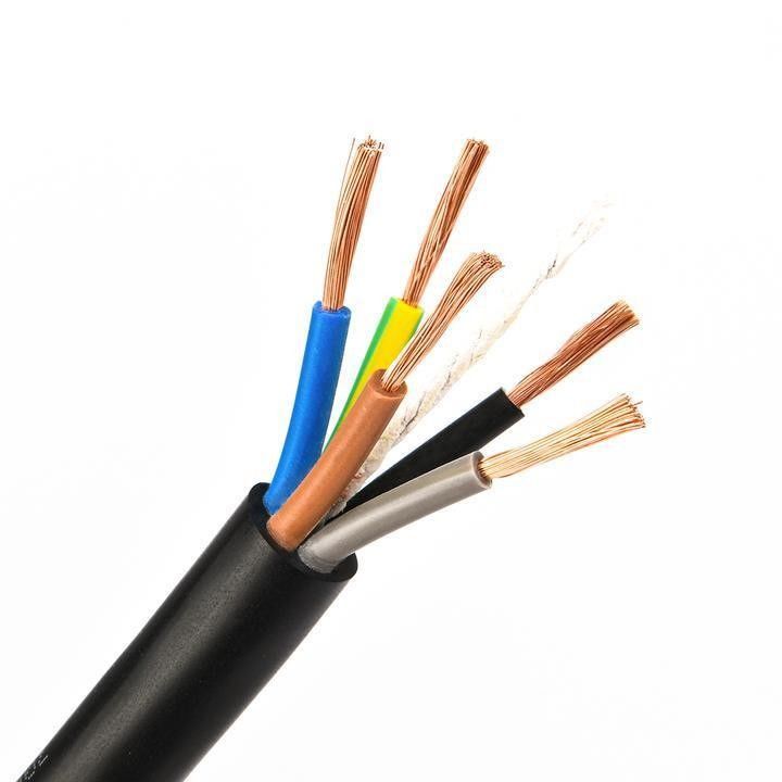 کابل الکتریکی انعطاف پذیر 0.5mm2 زیرزمینی پوشانده با لاستیک PVC برای عملکرد صاف