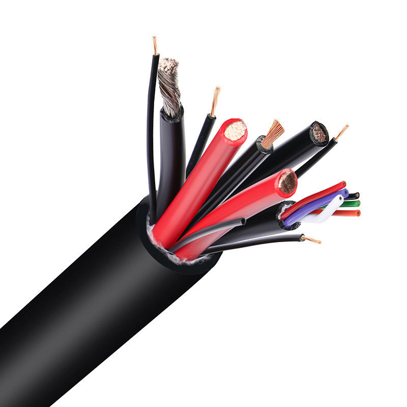 کابل انعطاف پذیر 4 هسته ای 3*6+1*4 از پی وی سی برای تجهیزات برق خانگی و صنعتی