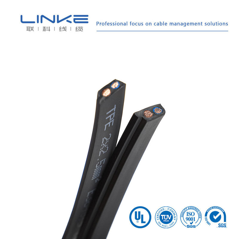 کابل تخت با روکش PVC و هسته مسی قلع اندود، با ولتاژ نامی 300 ولت، برای کاربردهای خودرو و صنعتی