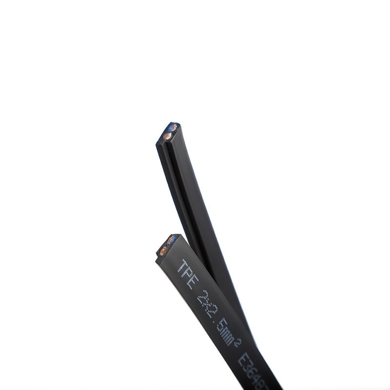 کابل تخت با روکش PVC و هسته مسی قلع اندود، با ولتاژ نامی 300 ولت، برای کاربردهای خودرو و صنعتی