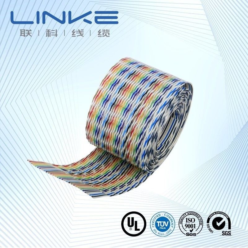 نوع سفارشی IDC مردانه کابل صاف PVC PE LSFOH یا لاستیک سیلیکون