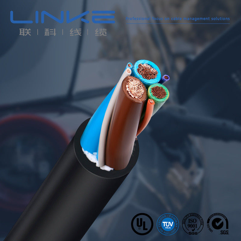 کابل شارژ خودرو برقی مسی 600 ولت 16 آمپر، سیم خودرو برقی AC برای شارژ سریع