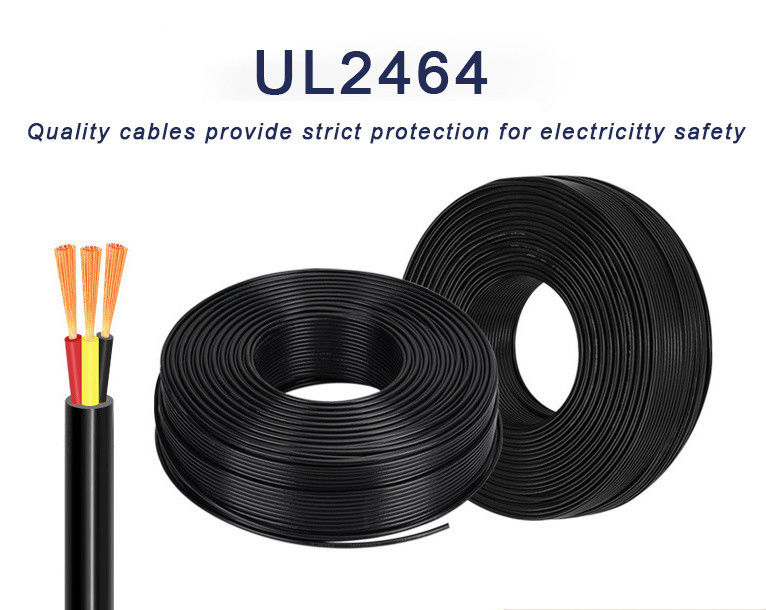 American Standard 2464 Sheathed Cable 18AWG Wire PVC Three-Core Power Cable for Needs