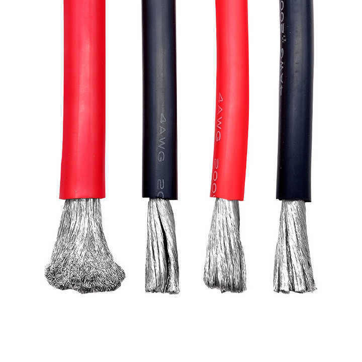 26 AWG کابل لاستیکی سیلیکونی الکتریکی با سیم مس قوطی