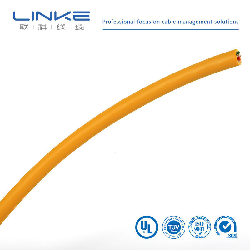 CAT5e UTP کابل LAN CCA 1000 فوت زرد پرکننده اختیاری ارز ایالات متحده آمریکا جامد زرد