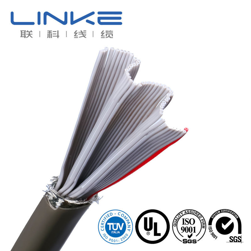 50 هسته سپر کابل کنترل صنعتی تخت با پوشش عایق PVC TPU