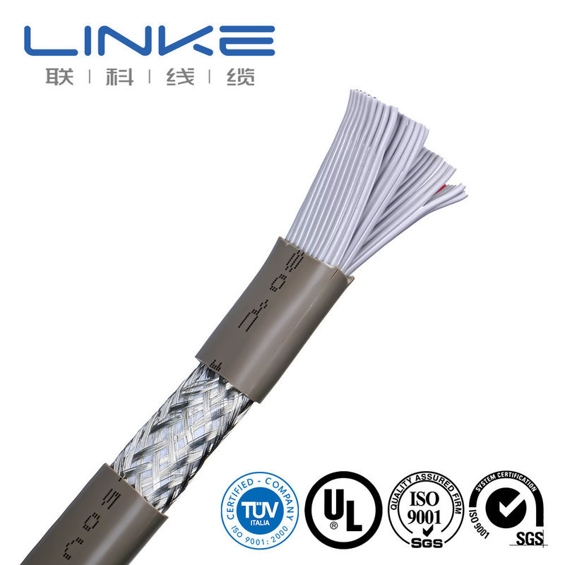 50 هسته سپر کابل کنترل صنعتی تخت با پوشش عایق PVC TPU