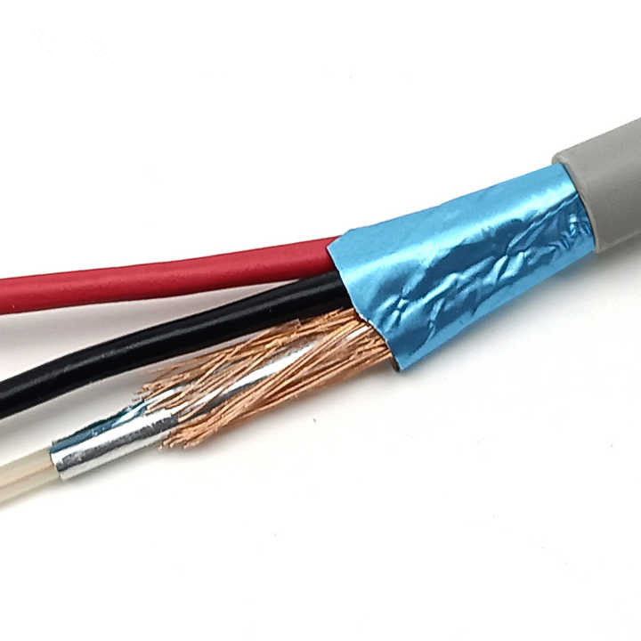 کابل هم محوری نرده مس 750hm 100 متر کابل Rg174 با جاکت PVC 300V