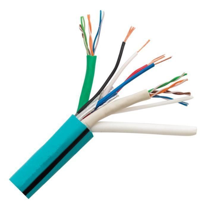 کابل هم محوری نرده مس 750hm 100 متر کابل Rg174 با جاکت PVC 300V