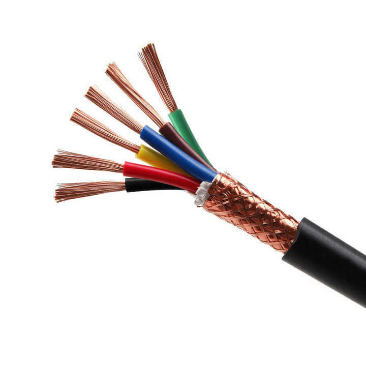 سیم گرد هسته مس XLPE کابل کنترل عایق شده PVC 0.16mm Multi Core