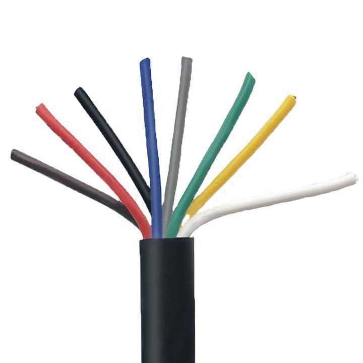 سیم گرد هسته مس XLPE کابل کنترل عایق شده PVC 0.16mm Multi Core