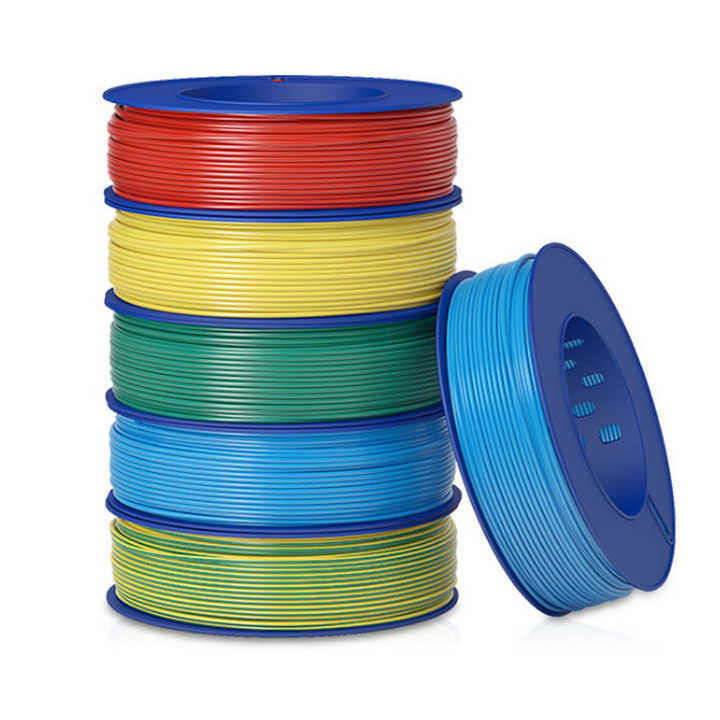 پوشش PVC 1.5mm 2.5mm 6mm 20mm سیم کشی خانه انعطاف پذیر مس سیم و کابل برق