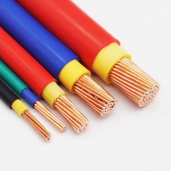 کابل الکترونیک سیم مس Bvr 0.5-16mm2 سیم کشی خانه کابل الکتریکی سیم PVC