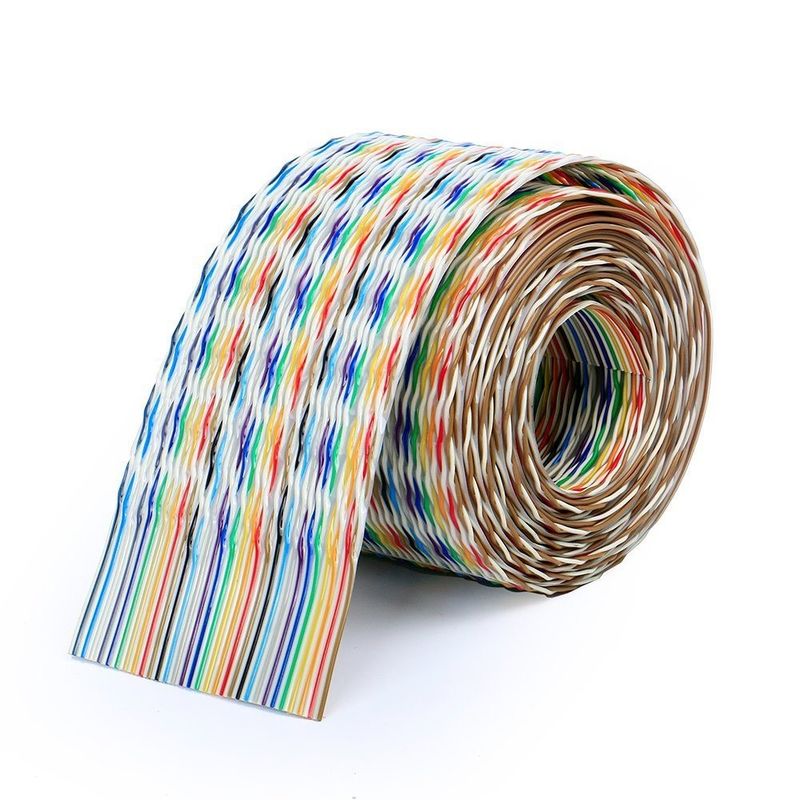 کابل مس صاف انعطاف پذیر برای کانکتورهای IDC درخواست سفارشی و پوشش PVC
