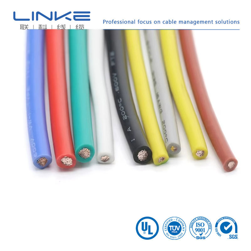 UL3135 سیم لاستیکی سیلیکونی 30 28 26 24 22 20 18 16 14 12 10 AWG کابل نورپردازی لامپ الکتریسیته ای LED