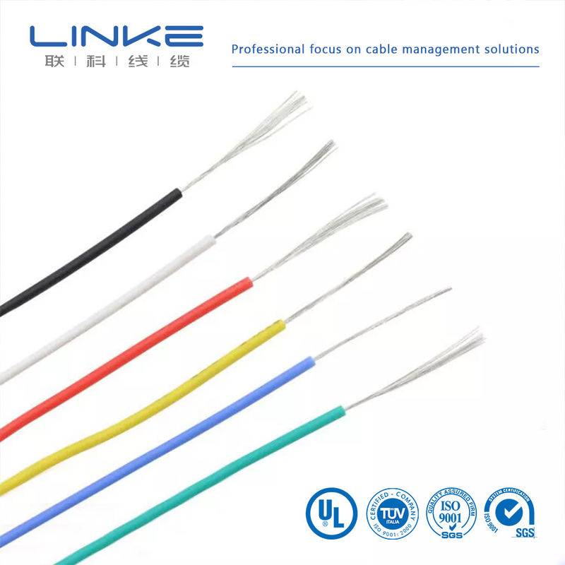 UL3135 سیم لاستیکی سیلیکونی 30 28 26 24 22 20 18 16 14 12 10 AWG کابل نورپردازی لامپ الکتریسیته ای LED
