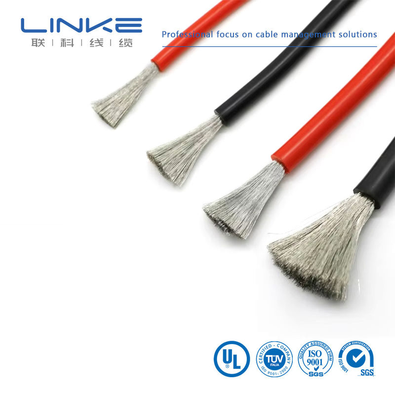 سیم سیلیکونی بسیار انعطاف پذیر و ضد شعله ای و مقاوم در برابر گرما سیم سیلیکونی 10awg 8awg 6awg 4awg 2awg