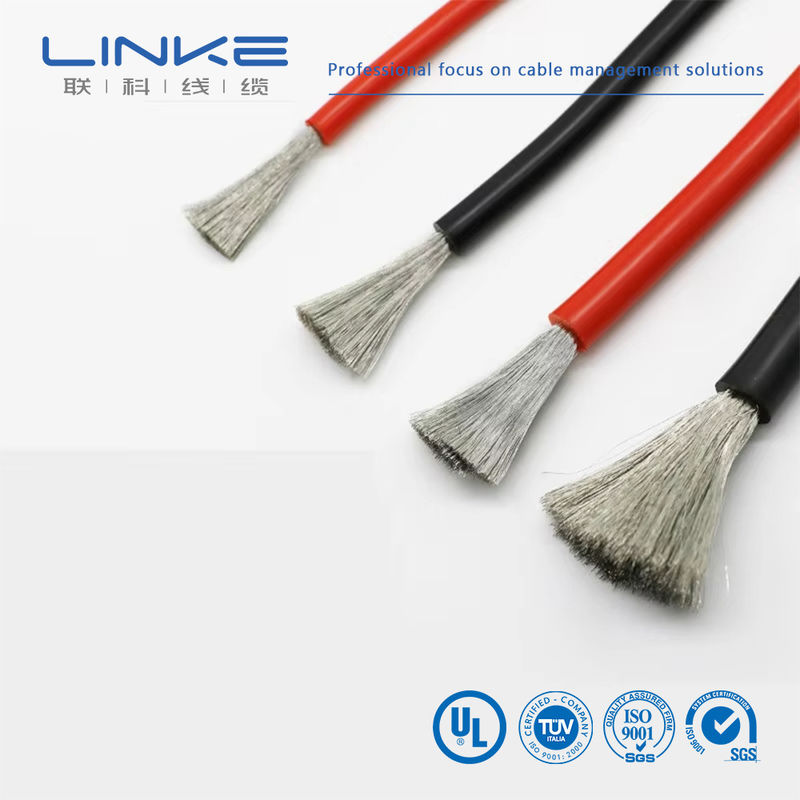 سیم سیلیکونی بسیار انعطاف پذیر و ضد شعله ای و مقاوم در برابر گرما سیم سیلیکونی 10awg 8awg 6awg 4awg 2awg