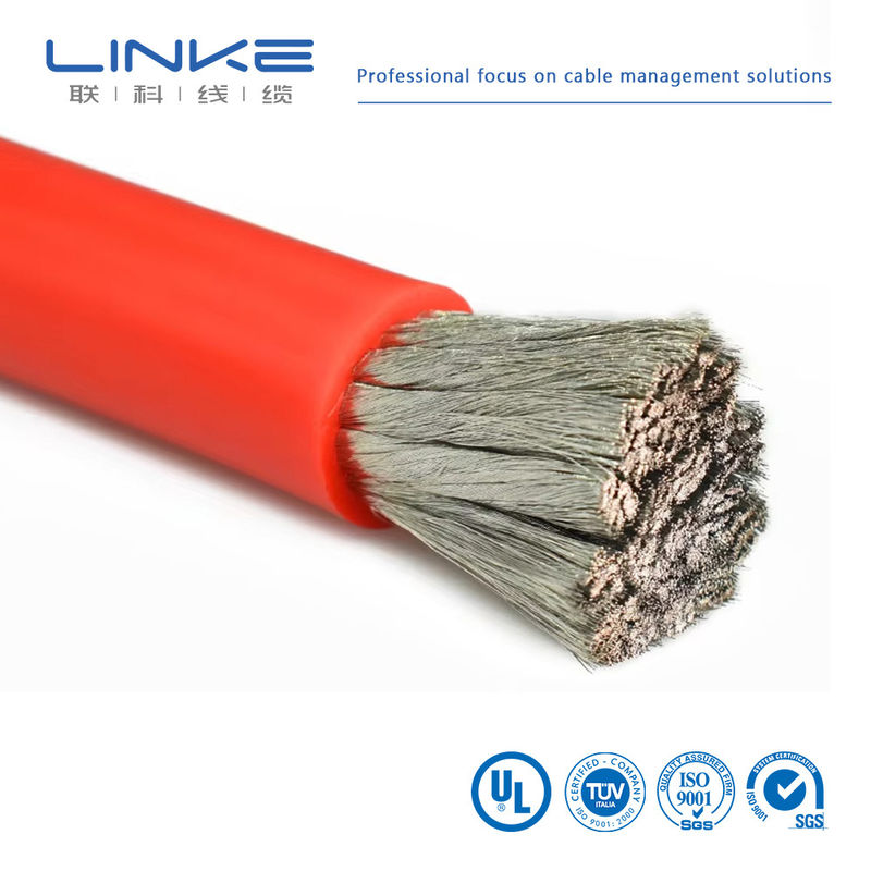 سیم سیلیکونی بسیار انعطاف پذیر و ضد شعله ای و مقاوم در برابر گرما سیم سیلیکونی 10awg 8awg 6awg 4awg 2awg