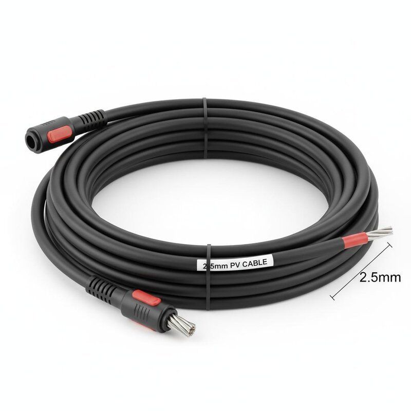 سفارشی سازی کابل خورشیدی 2.5 میلی متر پانل خورشیدی DC کابل برق با رسانای مس