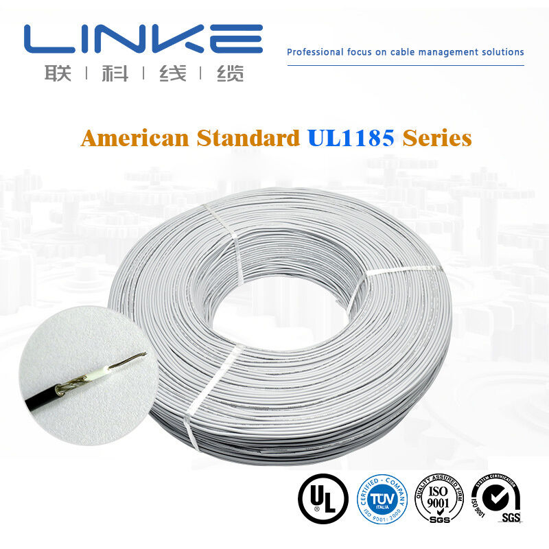 Awm 1185 قوطی شده 18AWG 20AWG تک هسته سیم محافظ UL1185 کابل سیگنال محافظ